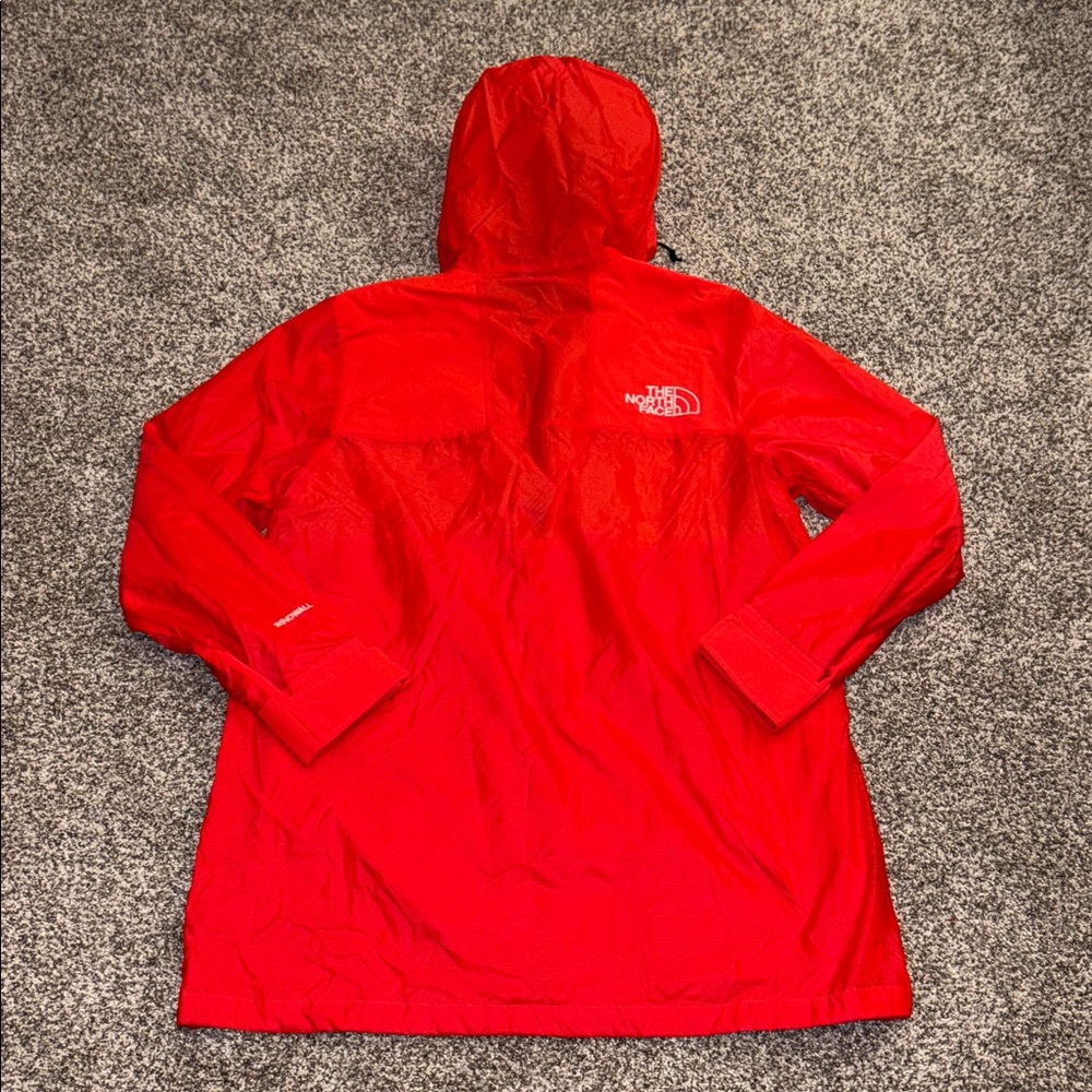The North Face Women's Outline Windwall Hoodie Jacket in Horizon Red - Picture 7 of 8
